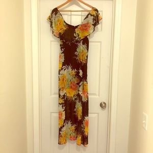 June & Hudson Floral Maxi Dress - Size S